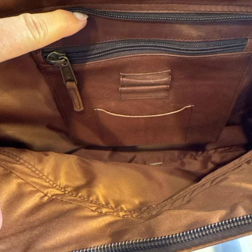 Vintage TUMI Brown Leather 17